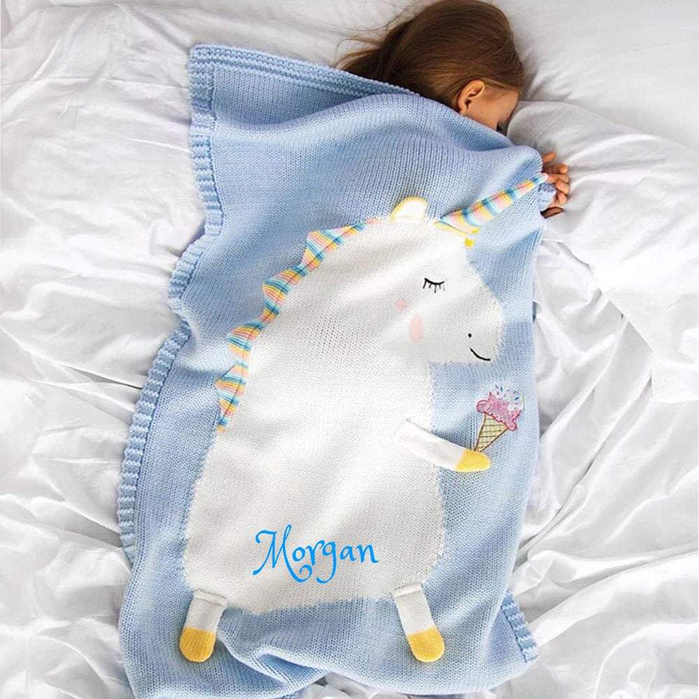 Personalized 3D Animal Children's Blankets with Name